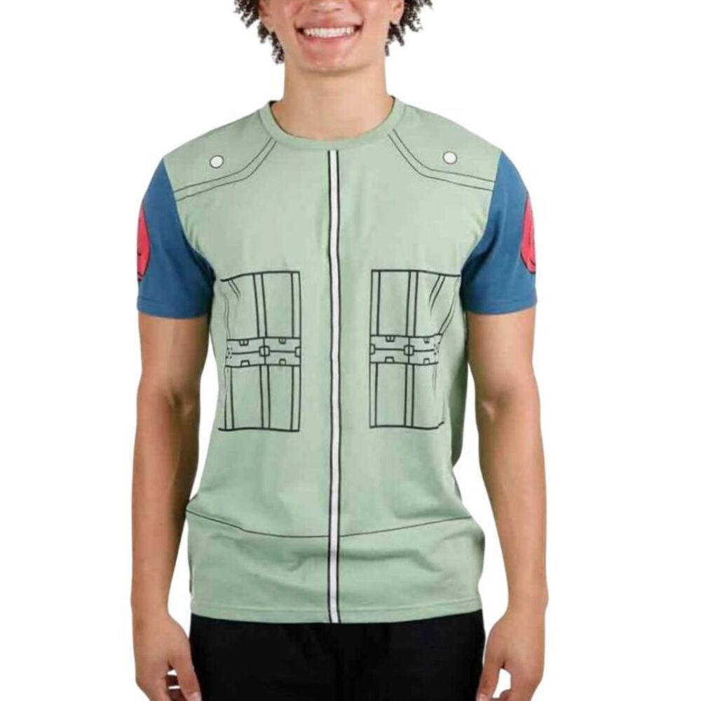 Naruto Shippuden Kakashi Cosplay‎ T-Shirt Anime Manga Graphic Tee Kid's